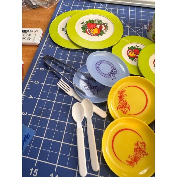 Pretend Play KITCHEN DISHES vintage 1980s mixed lot 24131 - Picture 4 of 6